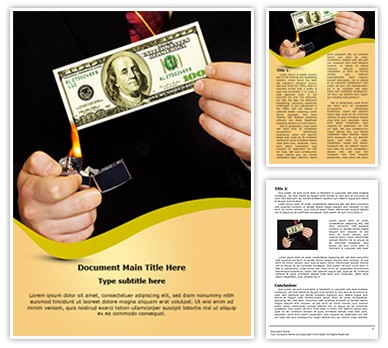 Money Deficiency Editable Word Template