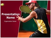 Tennis Player Editable PowerPoint Template