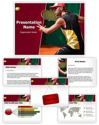 Tennis Player Editable PowerPoint Template