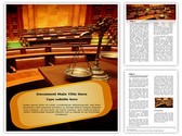 Courtroom Scale Editable PowerPoint Template