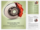 Disk Brake Editable PowerPoint Template