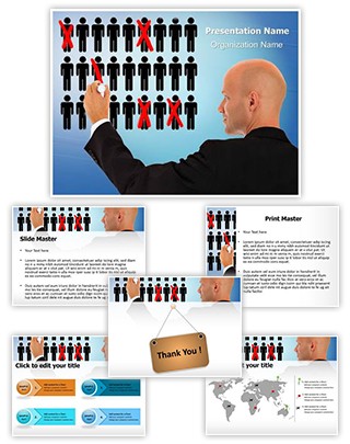 Recession Cutting Jobs Editable PowerPoint Template