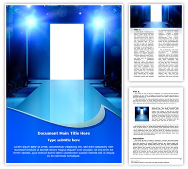 Fashion Show Stage Editable Word Template
