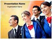 Airplane Crew Editable PowerPoint Template