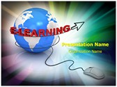 E Learning Globe Editable PowerPoint Template