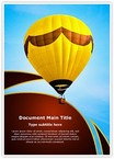 Hot Air Balloon Editable Template