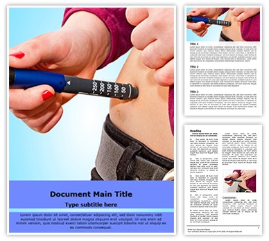 Glaucometer Hyperglycemia Editable Word Template