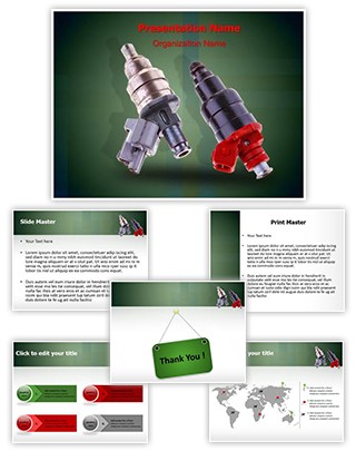 Fuel Injector Editable PowerPoint Template