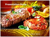 Grilled Meatloaf Editable PowerPoint Template