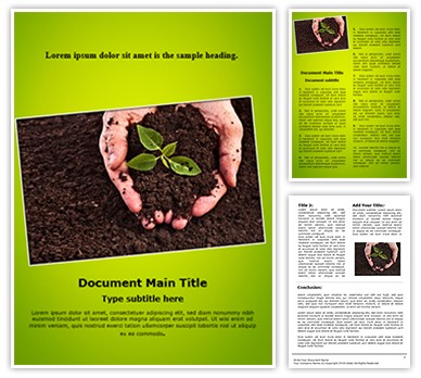 Soil Editable Word Template