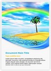 Rainbow Island Editable Template