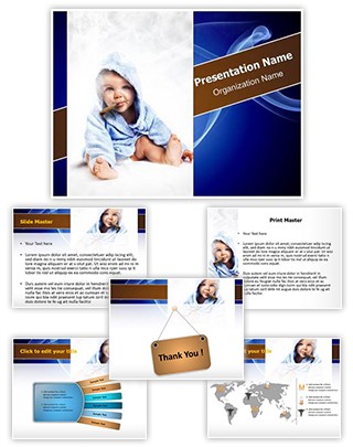 Child Smoking Editable PowerPoint Template