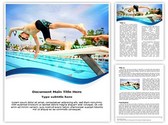 Swimming Competition Editable PowerPoint Template