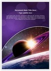 Planet Saturn Editable Template