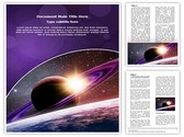 Planet Saturn Editable PowerPoint Template