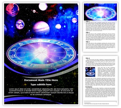 Astrologer Editable Word Template