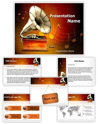 Gramophone Editable PowerPoint Template