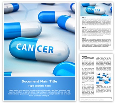 Cancer Treatment Medicine Editable Word Template