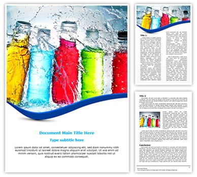 Energy Drink Editable Word Template