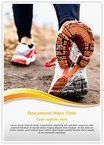 Running In Sport Shoes Editable Template