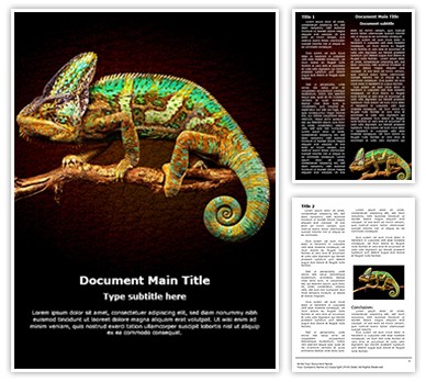 Chameleon Editable Word Template