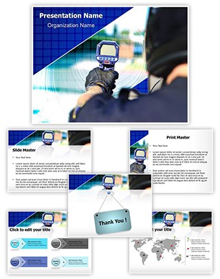 Speed Radar Gun Editable PowerPoint Template