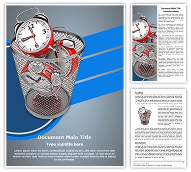 Time Waste Editable Word Template