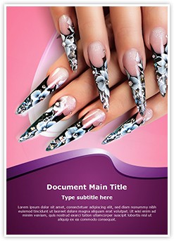 Nails Manicure Editable Word Template
