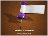 Date Thumbtack Editable PowerPoint Template