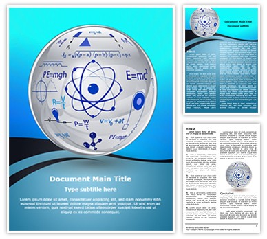 Physics Editable Word Template