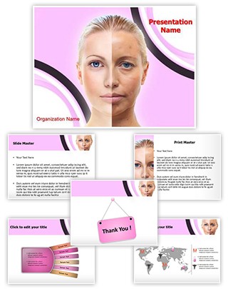 Ageing Beauty Editable PowerPoint Template