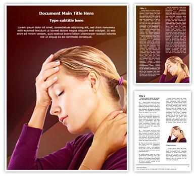 Head Neck Pain Editable Word Template