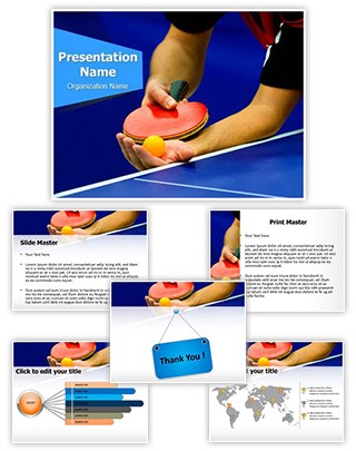 Table Tennis Service Editable PowerPoint Template