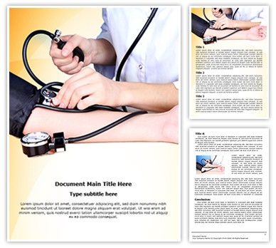 Hypertension Specialist Editable Word Template