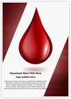 Blood Drop Editable Template
