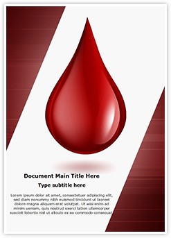 Blood Drop Editable Word Template