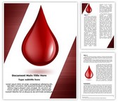 Blood Drop Editable PowerPoint Template