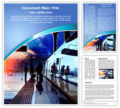 Train Station Editable Word Template