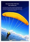 Paragliding Editable Template