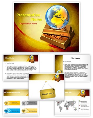 Global Gold Market Editable PowerPoint Template