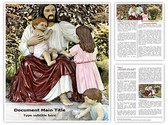 Jesus and kids Template