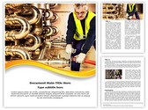 Pipeline Craftsman Editable PowerPoint Template