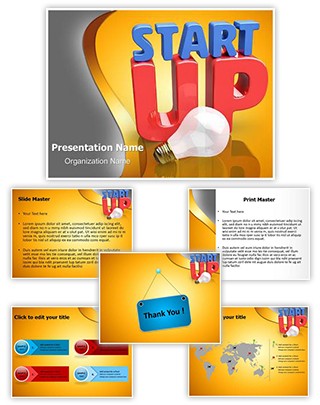 Startup Innovating Idea Editable PowerPoint Template