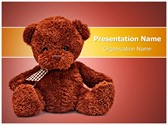 Cute Teddy Bear Editable PowerPoint Template