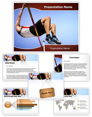 High Jump Editable PowerPoint Template