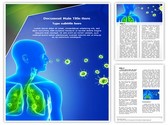 lung infection Editable PowerPoint Template