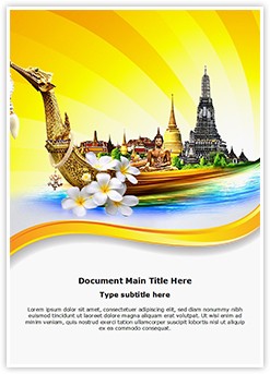 Thailand Travel Editable Word Template