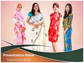 Asian Women Editable PowerPoint Template