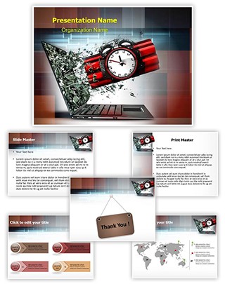 Digital Terrorism Editable PowerPoint Template