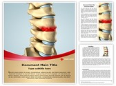 Disc Osteophyte Formation Editable PowerPoint Template